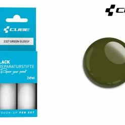 Cube Lackreparaturstift Set GREEN Glossy -Fahrradteile Verkaufsladen 2327