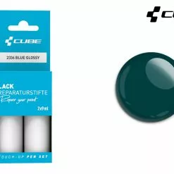 Cube Lackreparaturstift Set BLUE Glossy -Fahrradteile Verkaufsladen 2336