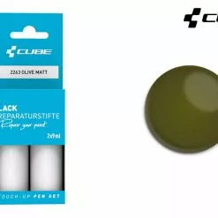 Cube Lackreparaturstift Set OLIVE Matt -Fahrradteile Verkaufsladen 2361