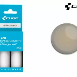 Cube Lackreparaturstift Set SILVER Matt -Fahrradteile Verkaufsladen 2402