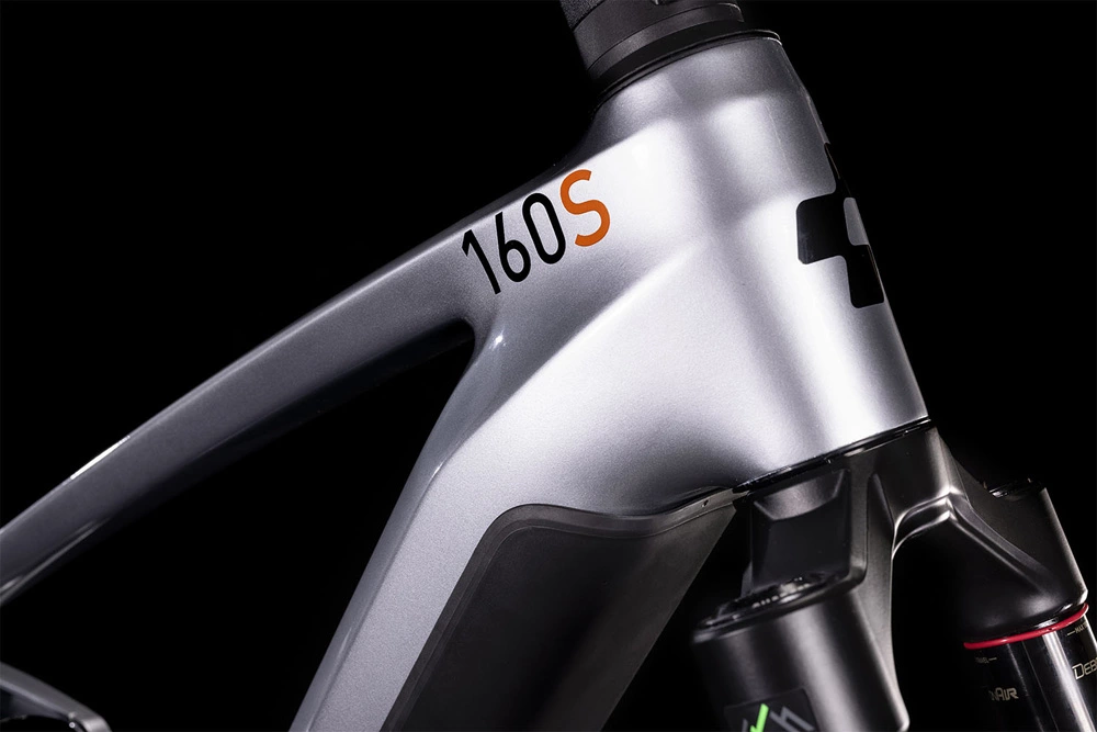 Cube Stereo Hybrid 160 HPC SL 750 27.5 Polarsilver´n´orange 2 Cube Stereo Hybrid 160 HPC SL 750 27.5 Polarsilver´n´orange – Bild 2