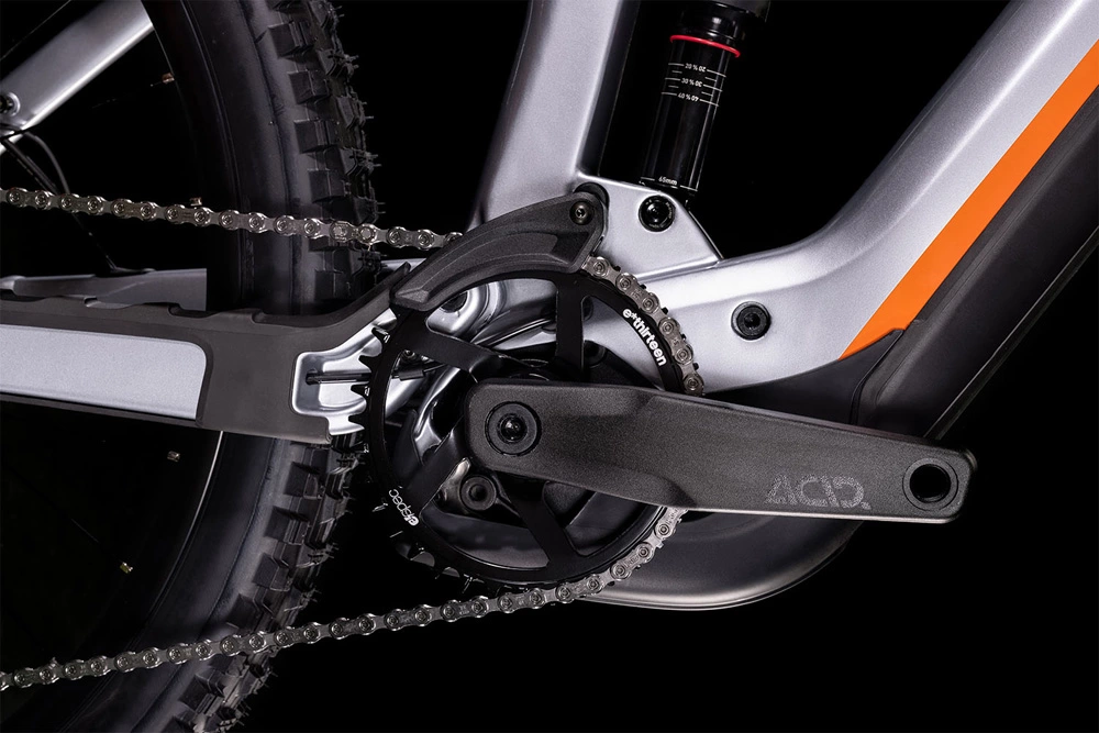 Cube Stereo Hybrid 160 HPC SL 750 27.5 Polarsilver´n´orange 4 Cube Stereo Hybrid 160 HPC SL 750 27.5 Polarsilver´n´orange – Bild 4