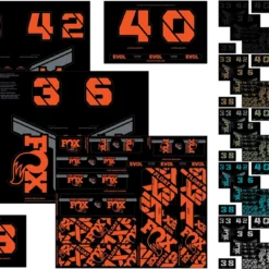 Fox Racing Custom Fork Und Shox Kit Aufkleberset