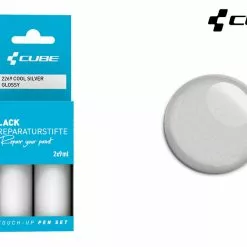 Cube Lackreparaturstift Set COOL SILVER Glossy -Fahrradteile Verkaufsladen Cube Lackreparaturstift Set COOL SILVER glossy 2269 b