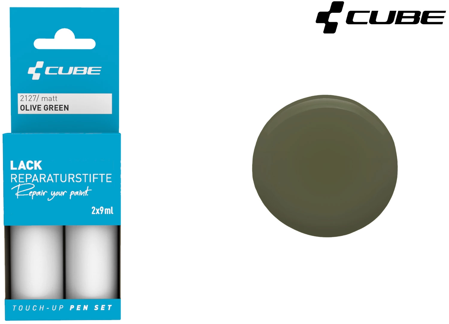 Cube Lackreparaturstift Set OLIVE GREEN 3 Cube Lackreparaturstift Set OLIVE GREEN – Bild 3