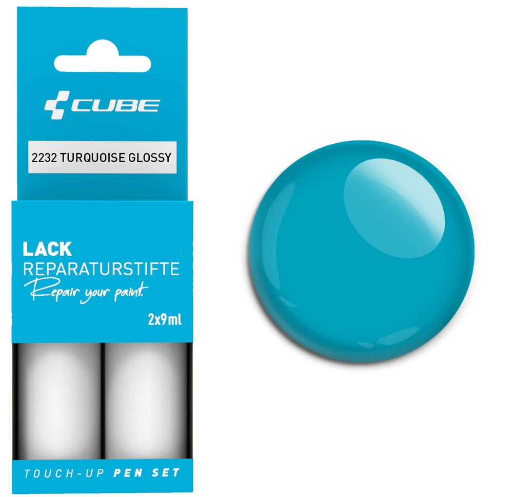 Cube Lackreparaturstift Set TURQUOISE Glossy 1 Cube Lackreparaturstift Set TURQUOISE Glossy