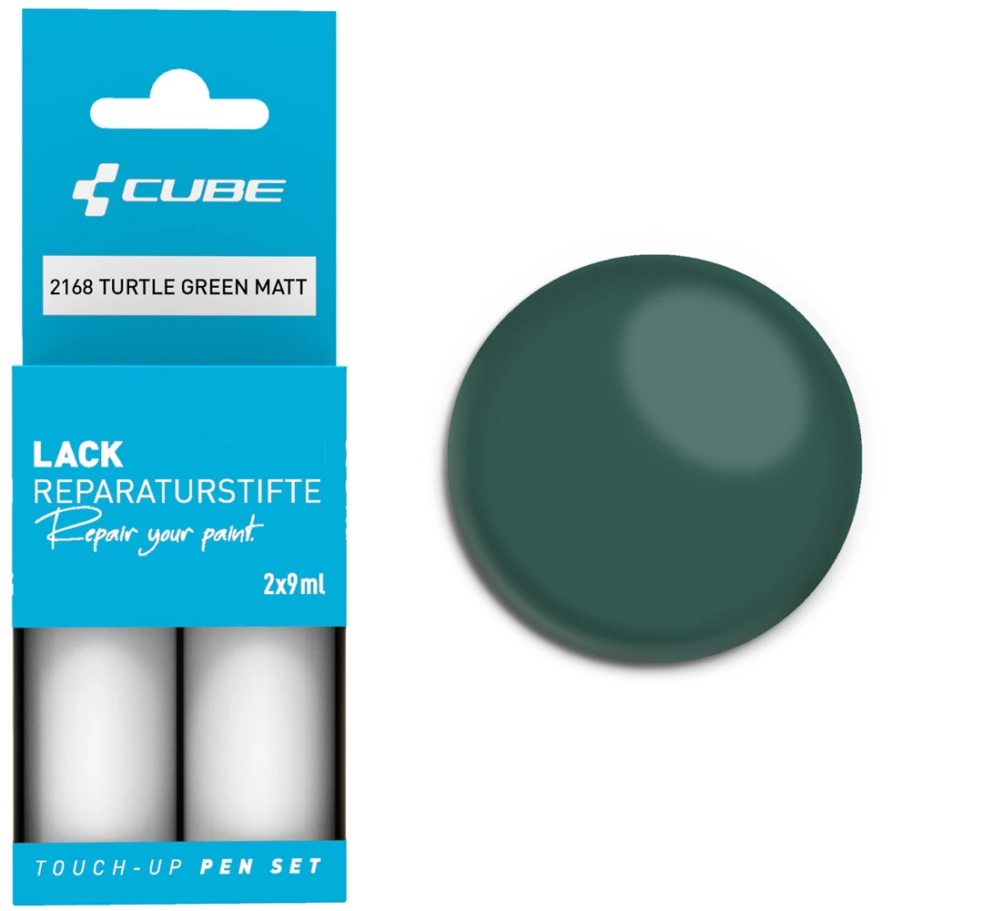 Cube Lackreparaturstift Set TURTLE GREEN Matt 1 Cube Lackreparaturstift Set TURTLE GREEN Matt