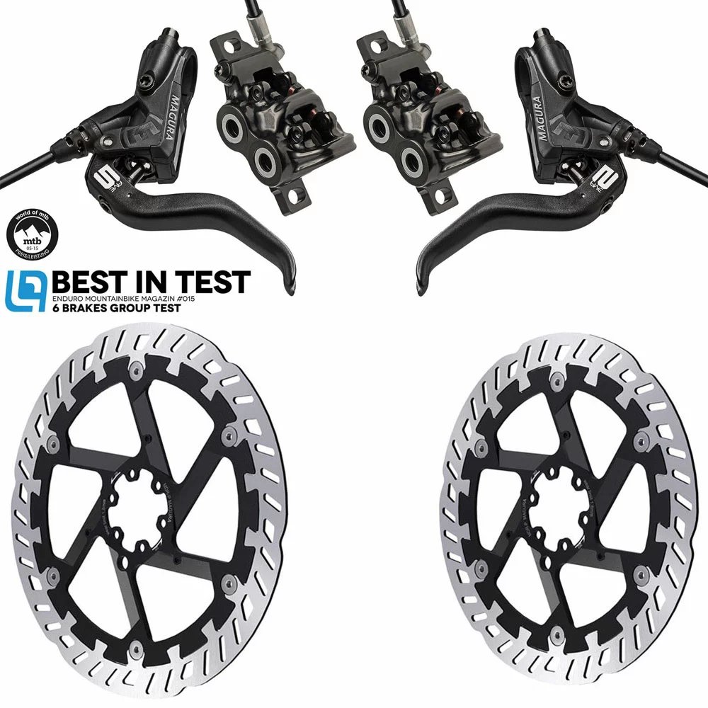 MAGURA MT5 Scheibenbremsen-Set + MDR-P 1 MAGURA MT5 Scheibenbremsen-Set + MDR-P