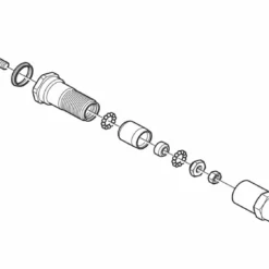 Shimano Pedalachse Komplett Für PD-GR500 /MX80 -Fahrradteile Verkaufsladen Pedalachse komplett PD GR500 c