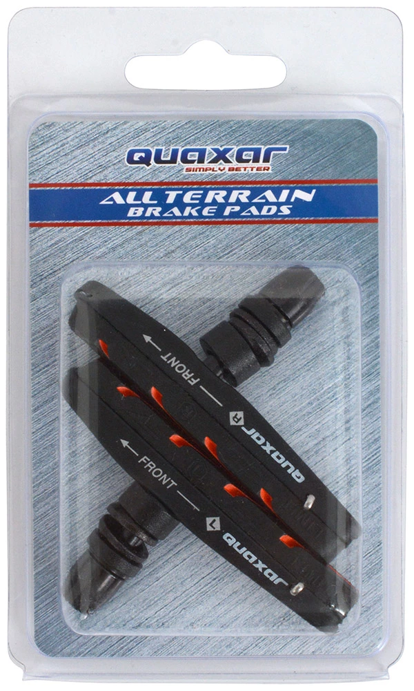 Quaxar Groove Cartridge Bremsschuhe 72mm Schwarz/rot 2 Quaxar Groove Cartridge Bremsschuhe 72mm Schwarz/rot – Bild 2