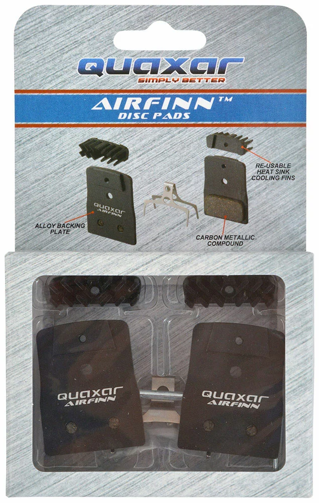 Quaxar Resin/Organic Airfinn Disc Beläge Für Shimano XTR/XT/SLX/Alfine J02A 2 Quaxar Resin/Organic Airfinn Disc Beläge Für Shimano XTR/XT/SLX/Alfine J02A – Bild 2