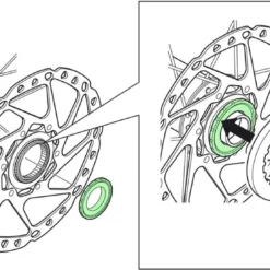 Shimano Verschlussring Für 15/20mm Steckachsen Extern -Fahrradteile Verkaufsladen Shimano Verschlussring Y26L98030