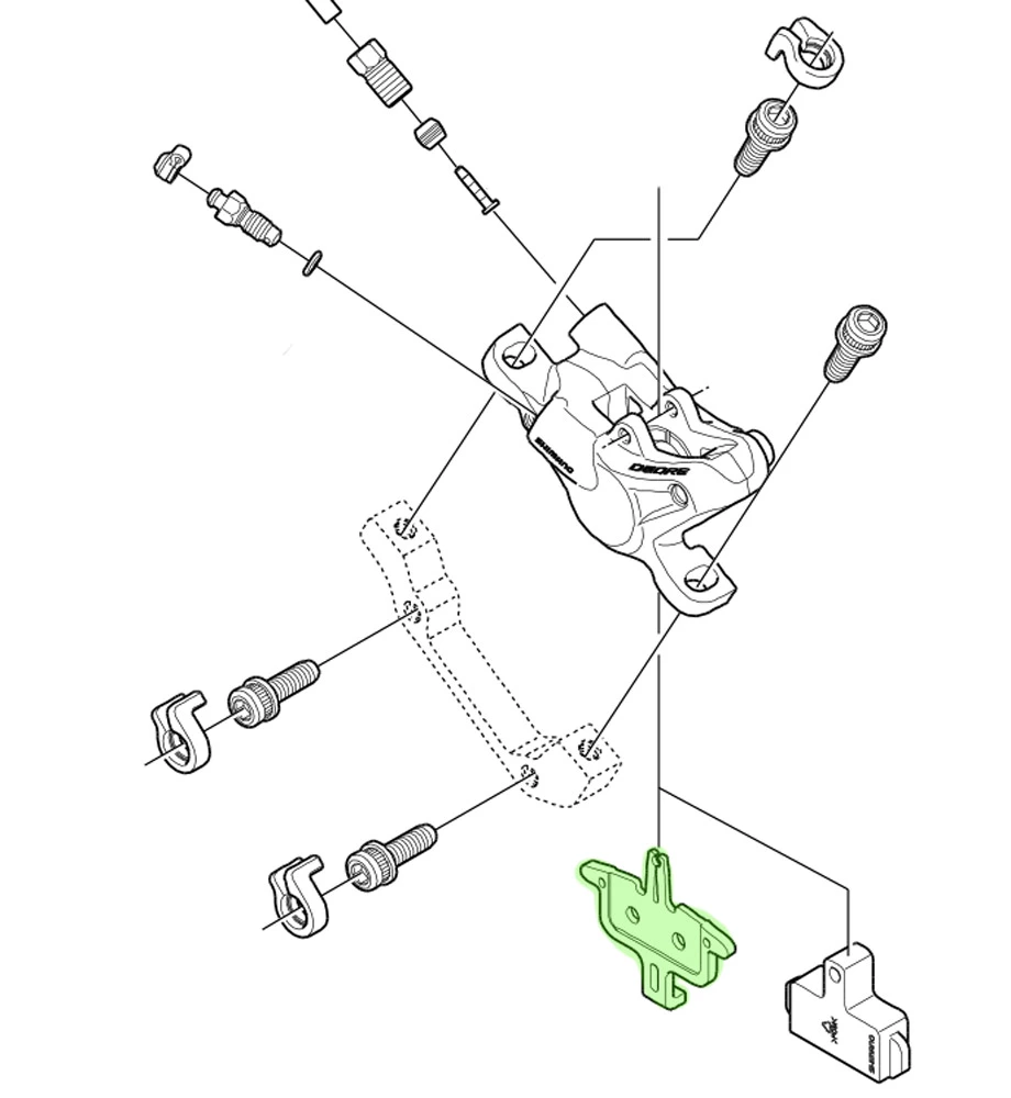 Shimano Transportsicherung Für BR-M615/BR-M6100/BR-S7000 2 Shimano Transportsicherung Für BR-M615/BR-M6100/BR-S7000 – Bild 2