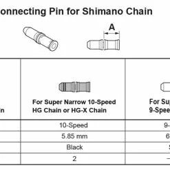 Shimano 6/7/8-fach Kettennietstift -Fahrradteile Verkaufsladen Shimano 6 7 8 fach Kettennietstift 20073576 e