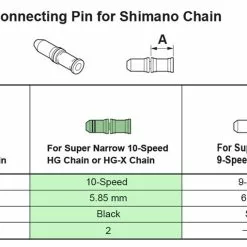 Shimano 10-fach Kettennietstift -Fahrradteile Verkaufsladen Shimano Kettennietstift 10 fach 20073580 e