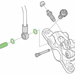 Shimano Bremsleitungsschraube + Dichtring Für SM-BH90-SBM 3 Shimano Bremsleitungsschraube + Dichtring Für SM-BH90-SBM -Fahrradteile Verkaufsladen Shimano Y8LF98030 b