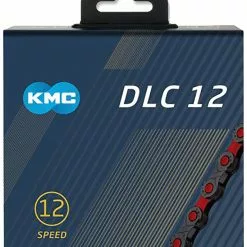 KMC X12 DLC 12-fach Kette -Fahrradteile Verkaufsladen groot BD12BR126 DLC12 Black Red