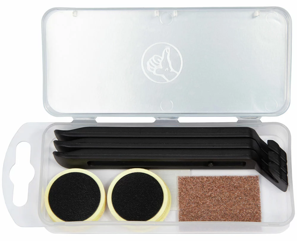 Katana GP-3 Flickzeug Kit Selbstklebend Inkl. Reifenheber 2 Katana GP-3 Flickzeug Kit Selbstklebend Inkl. Reifenheber – Bild 2